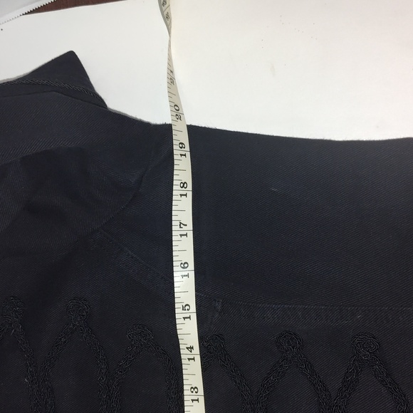 Tripp NYC Military Style Jacket Black Women's Large Buttons Goth Punk Rave Y2k - Picture 10 of 12